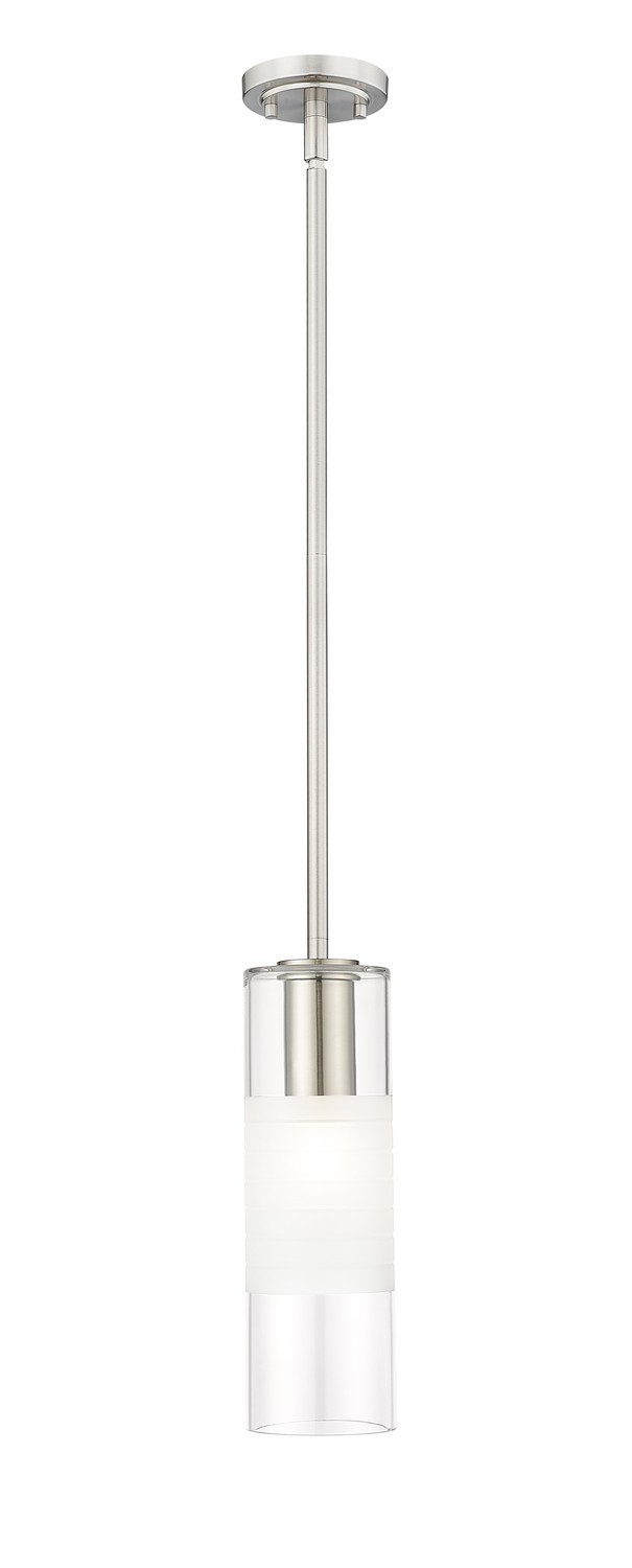 Stiffel Cylindrical Glass Pendant with Rod