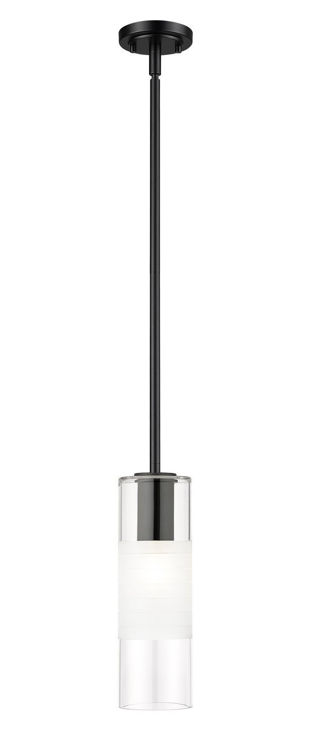 Stiffel Cylindrical Glass Pendant with Rod