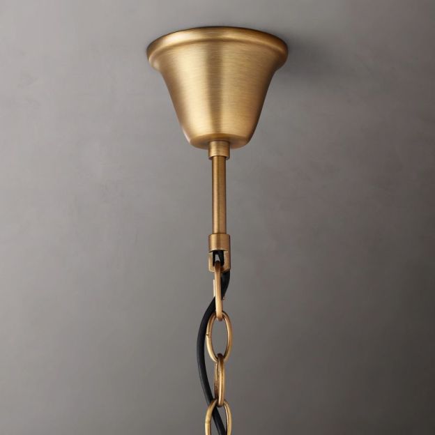 19TH C.Clear Royal Cut Crystal Round Chandelier 18" 