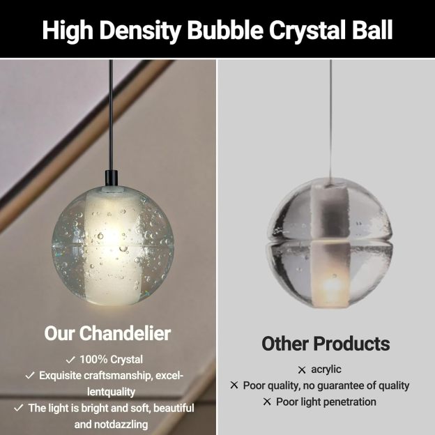 Pearl Ball 14-Light High Ceiling Chandelier