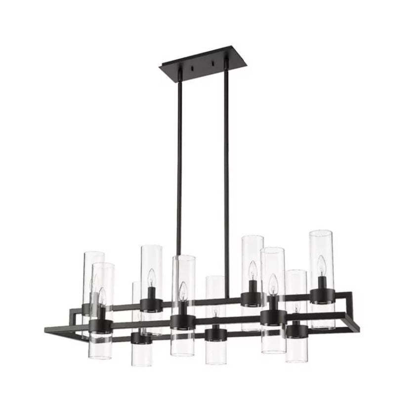 Brio Rectangles Chandelier 43"