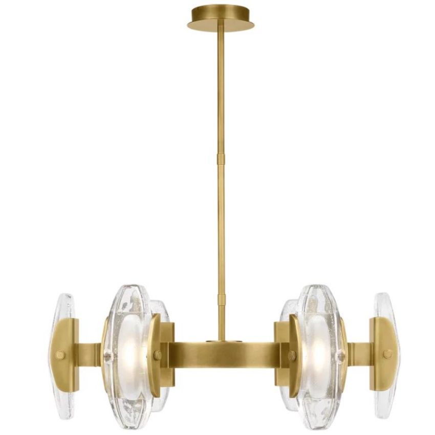 Charme Round Chandelier 30",Crystal Chandelier,Black Chandelier