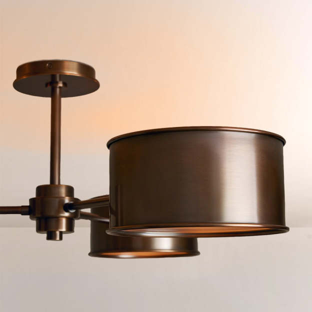 Daphna 3-Light Metal Semi-Flush Mount