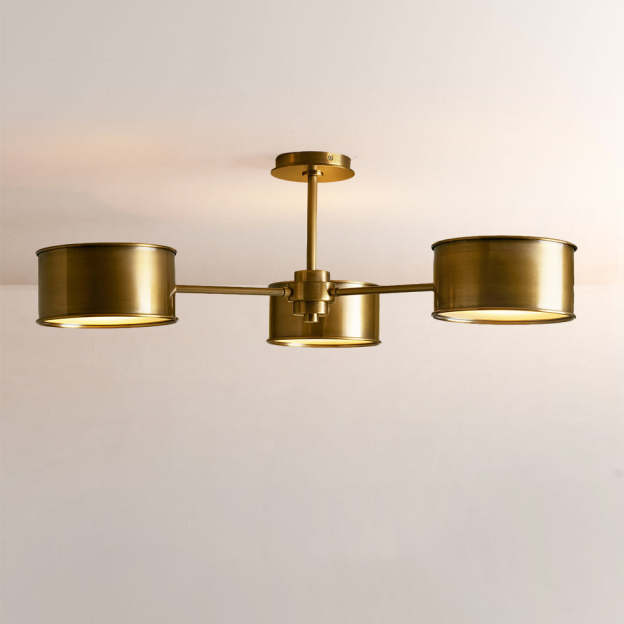 Daphna 3-Light Metal Semi-Flush Mount