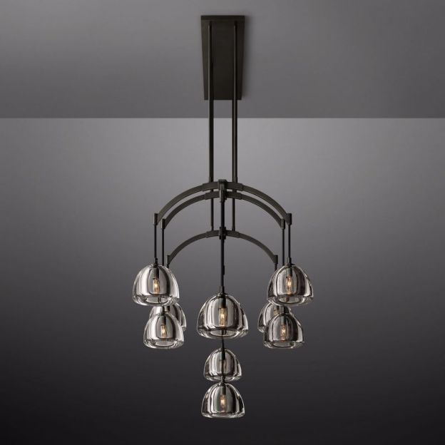 Dimple Linear Chandelier 54"