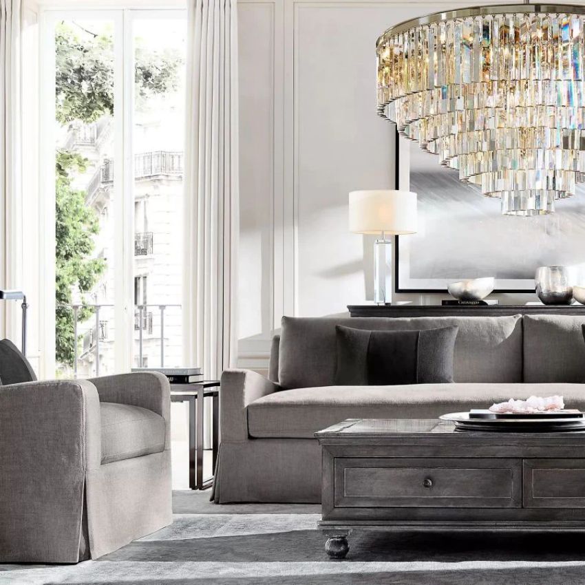 Elegance Crystal Round Chandelier 44"