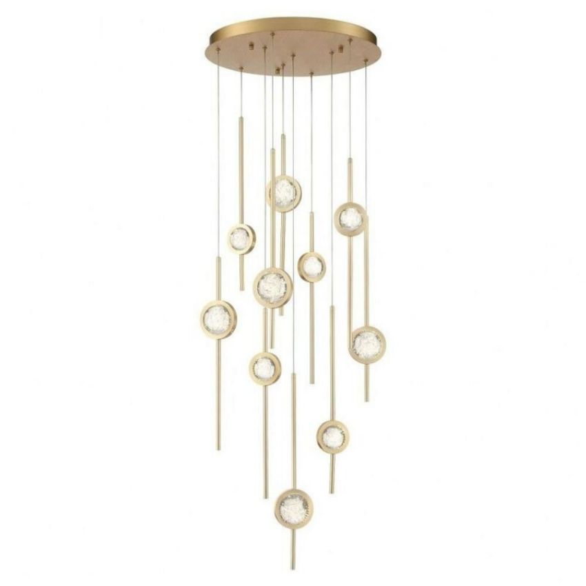 Issac Round Chandelier,Gold Chandelier,Crystal Chandelier