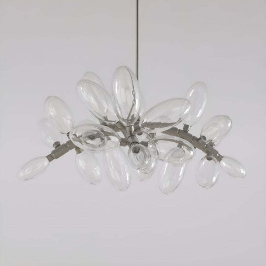 Kasen 25-Light Chandelier 42"W,Gold Chandelier,Crystal Chandelier