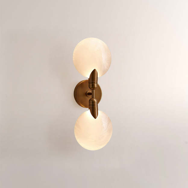 Lylo Textured Glass Double Wall Sconce