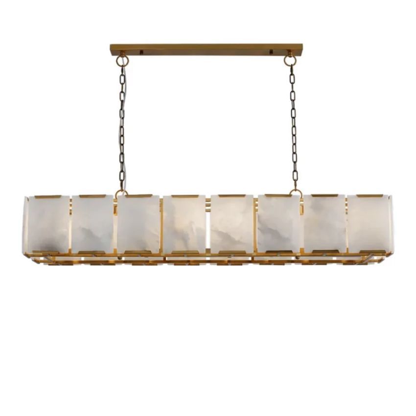 Odin Rectangle Chandelier,Black Chandelier,Gold Chandelier