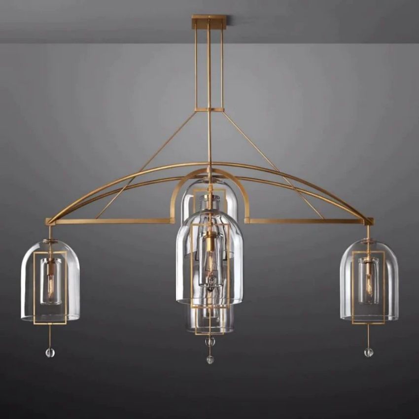 Fulcrum Round Chandelier 85"