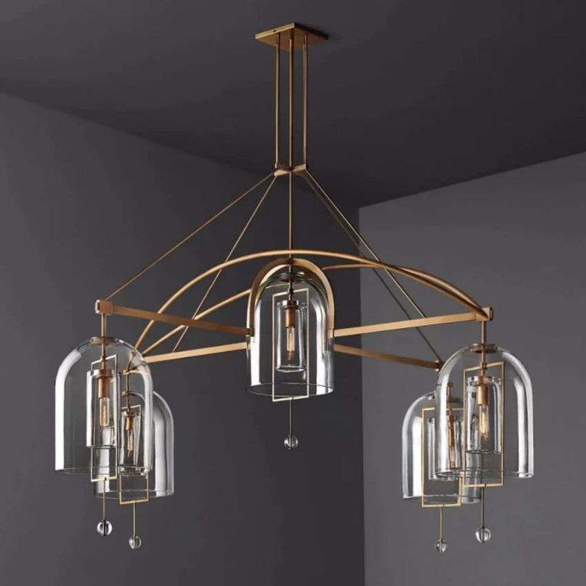 Fulcrum Round Chandelier 85"