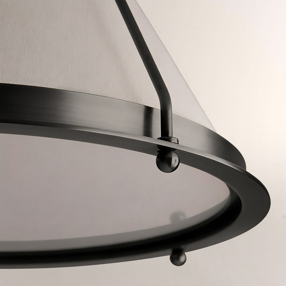 Sheirz Linen Flush Mount