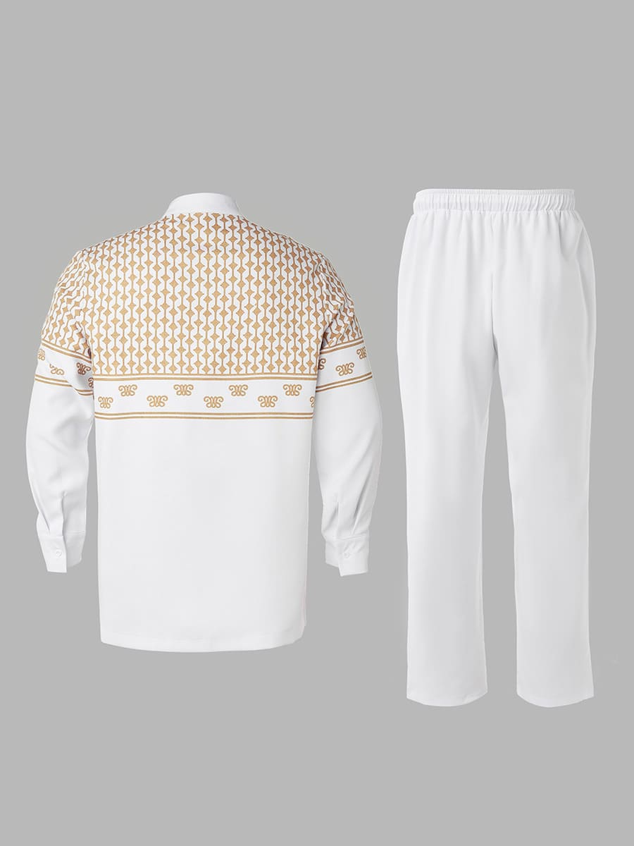 Africance Men's African Print Suit | Ethnic Pattern Two-Piece Set | Premium New Arrival 10086