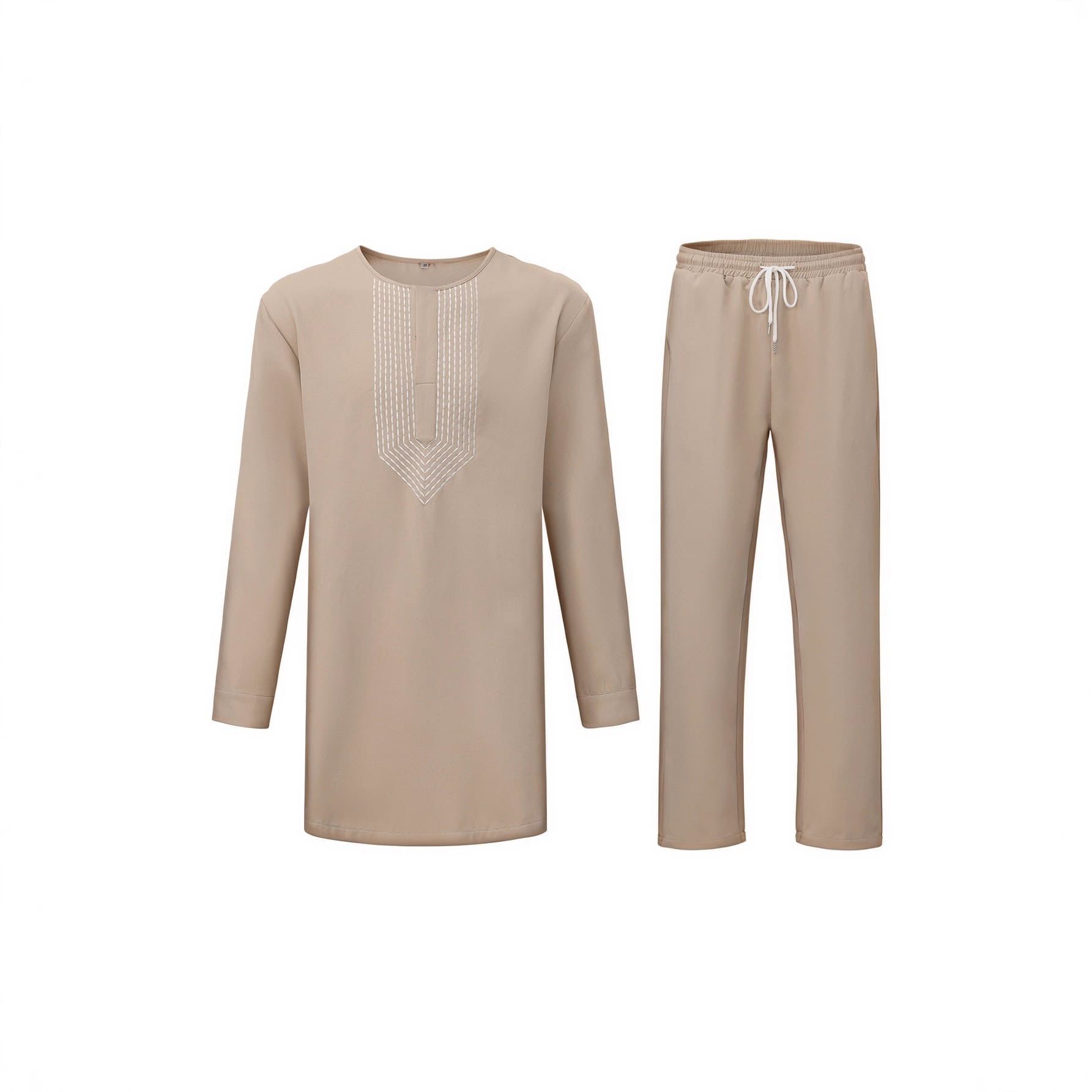 Africance Men's Brown African Shirt | Ethnic Style Casual Set | Travel & Social Wear 10080