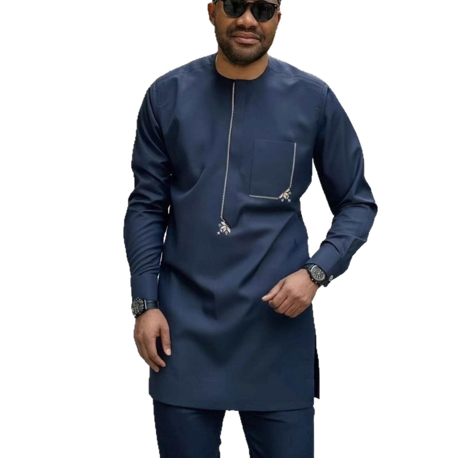 Africance Men's African Ethnic Casual Set | New Arrival 2-Piece Outfit | Daily, Party & Festival Wear 10076