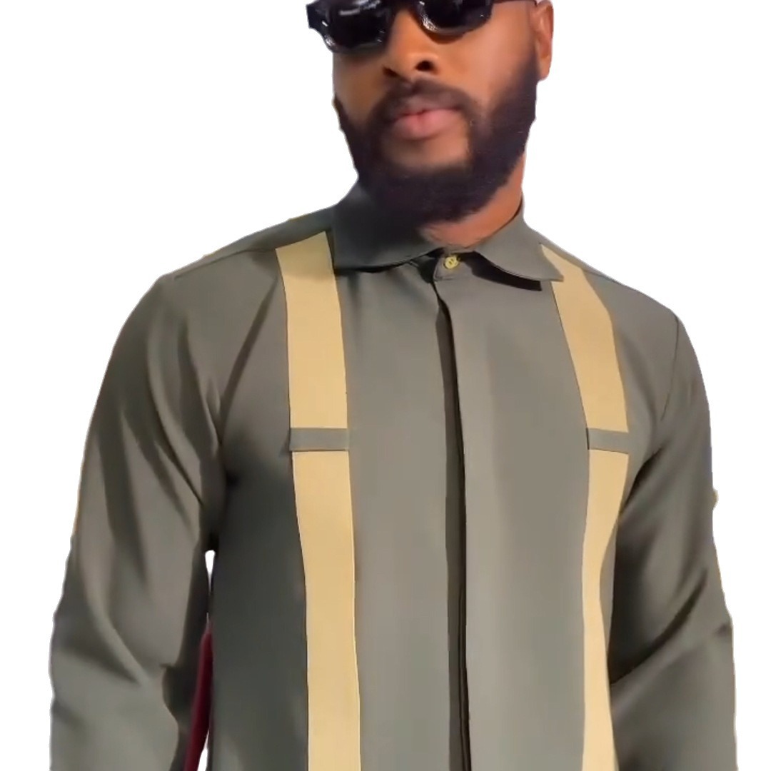 New African Ethnic Style Fashionable Loose Men's Suit|Mens African Suits|Africance