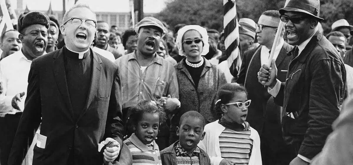 Demonstrators in the March from Selma to Montgomery, 1965.