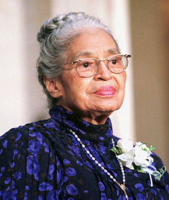 Rosa Parks in her later years.