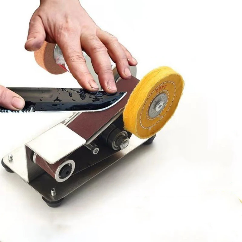 Micro 15 degree multifunctional small mini electric belt sander polishing machine woodworking polishing tool