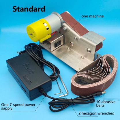 Micro 15 degree multifunctional small mini electric belt sander polishing machine woodworking polishing tool