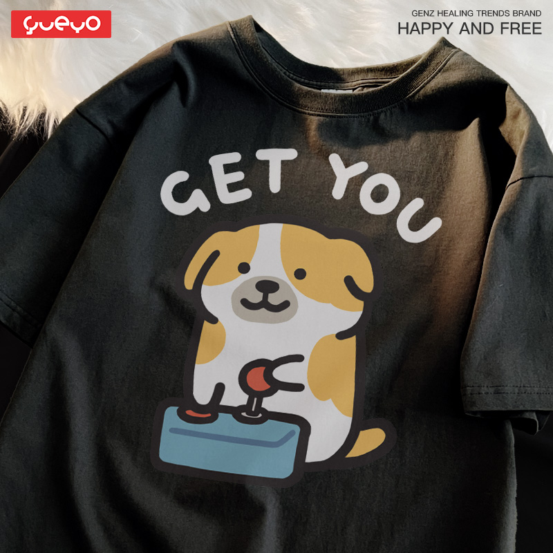 Summer kitten cotton t-shirt