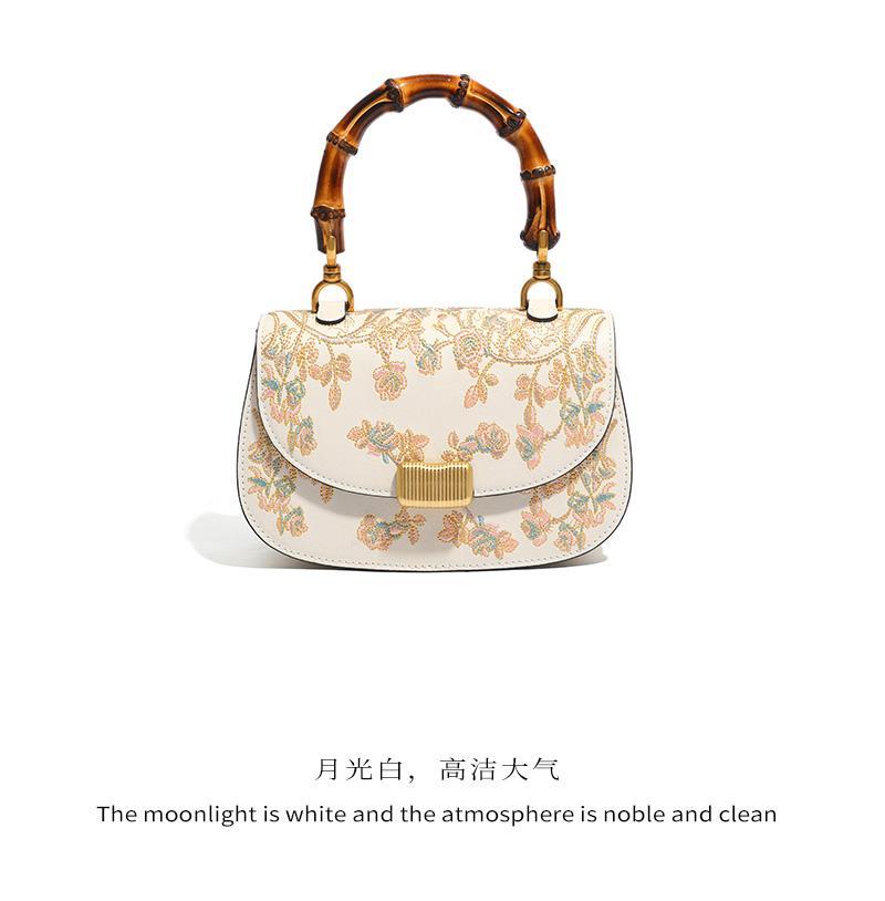 Camellia Women's Cowhide Handbag Crossbody Bag