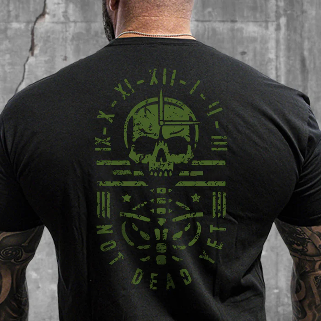 NOT DEAD YET Men's Short Sleeve  Printed T-shirt-