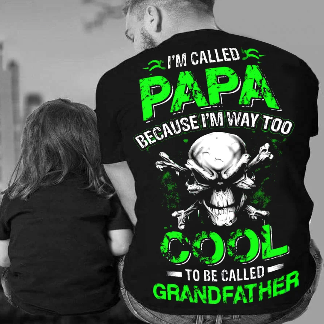 I’m Called Papa Men's Short Sleeve  Printed T-shirt-