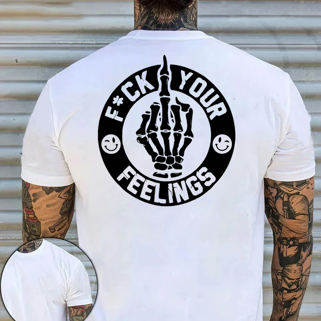 F Your Feelings Men's Short Sleeve  Printed T-shirt-