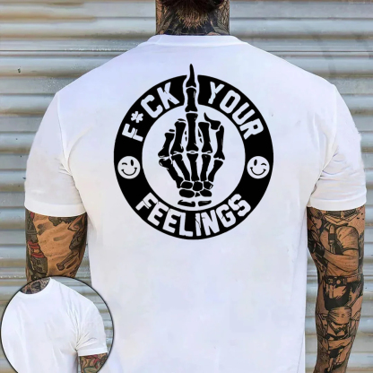F Your Feelings Men's Short Sleeve  Printed T-shirt-