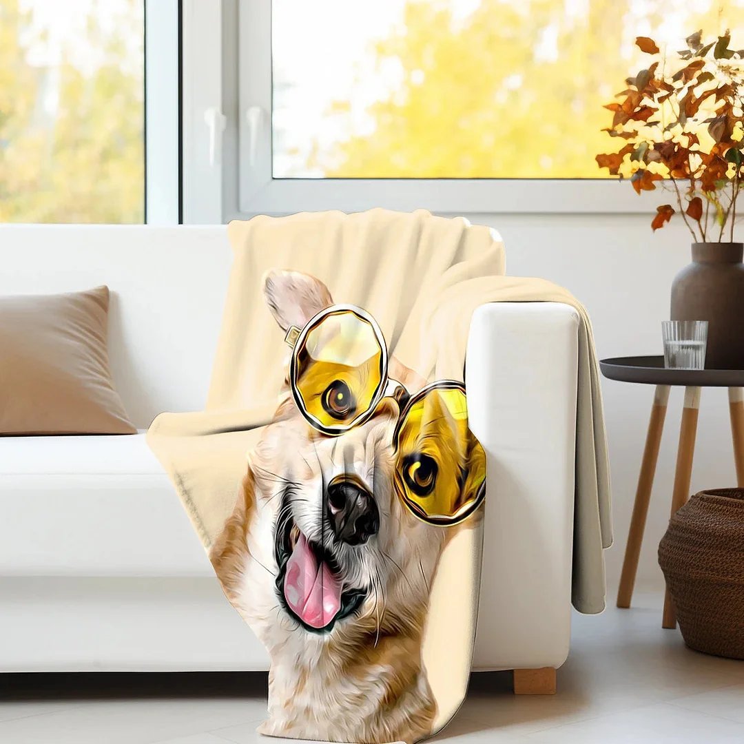 Custom Dog Face Blankets, Personalized Pet Photo Blanket, Fleece Dog Blankets,Custom Pet Blanket , Dog Dad Gifts, Pet Lover Gifts