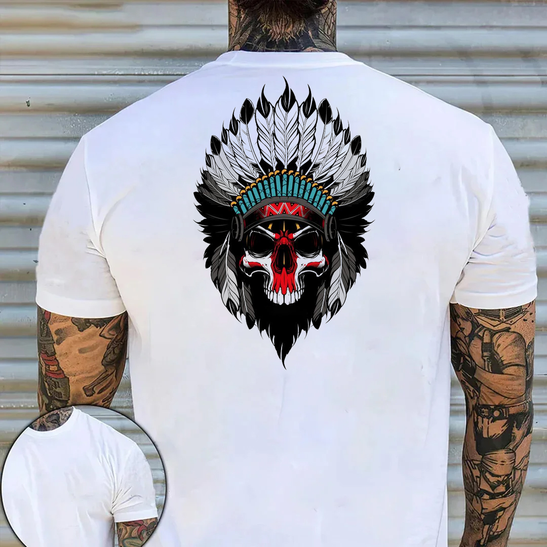 CHIEF Men's Short Sleeve  Printed T-shirt-