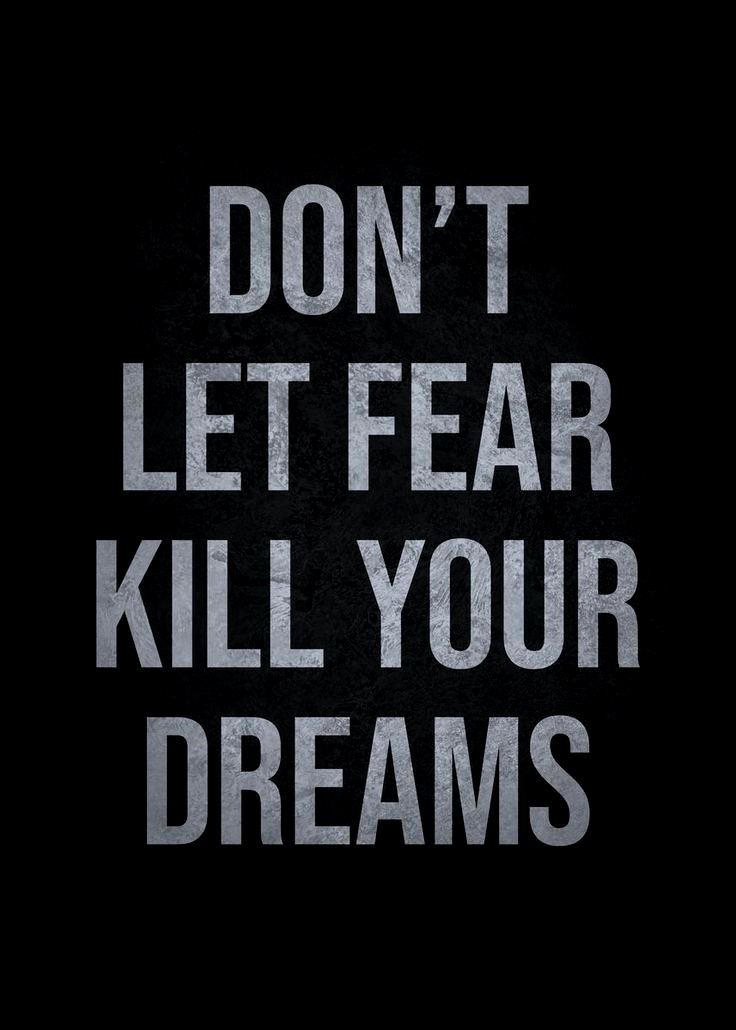 Don't Let Fear Kill Your Dreams Men's Short Sleeve  Printed T-shirt-
