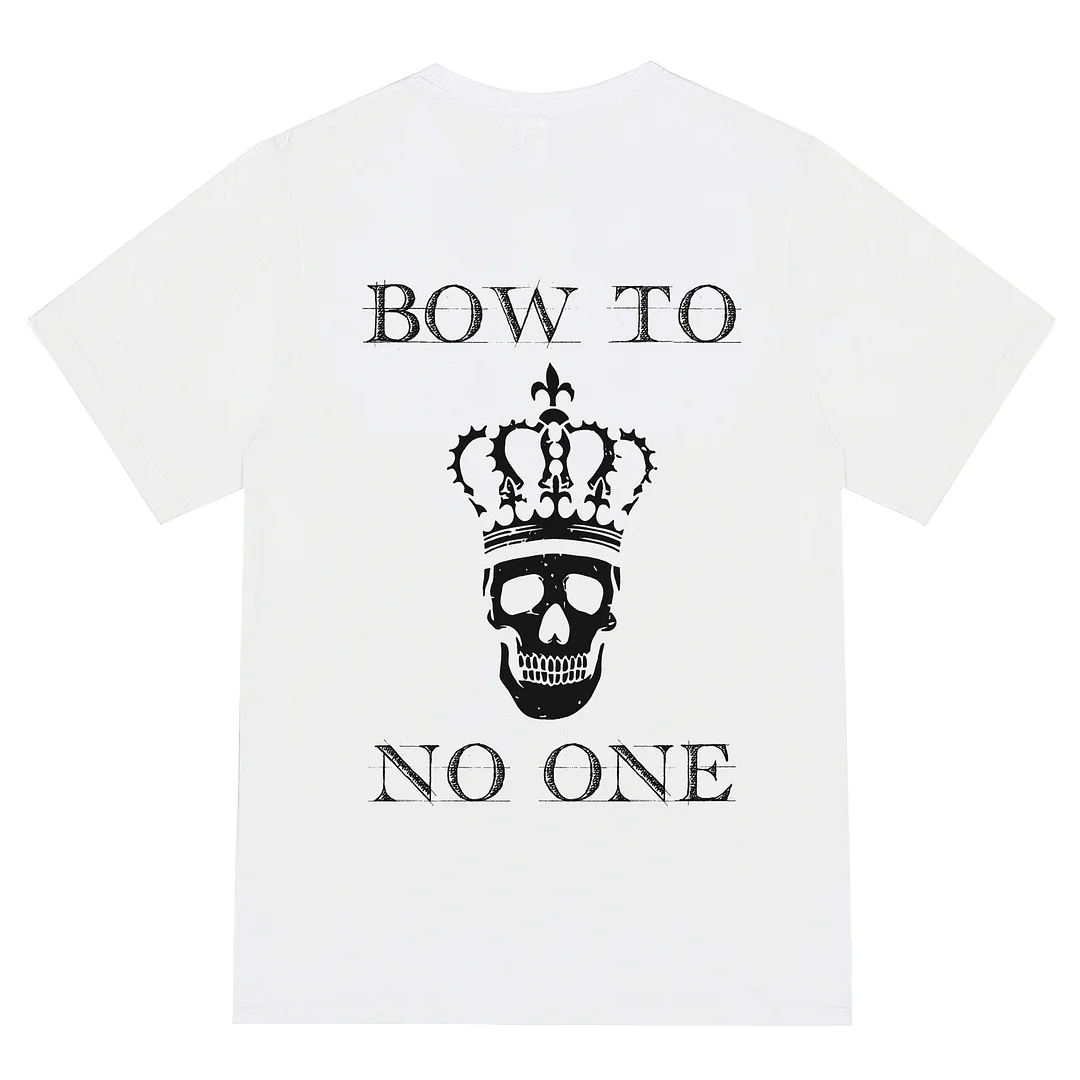 Bow To No One Men's Short Sleeve  Printed T-shirt-