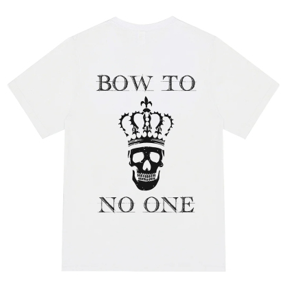 Bow To No One Men's Short Sleeve  Printed T-shirt-