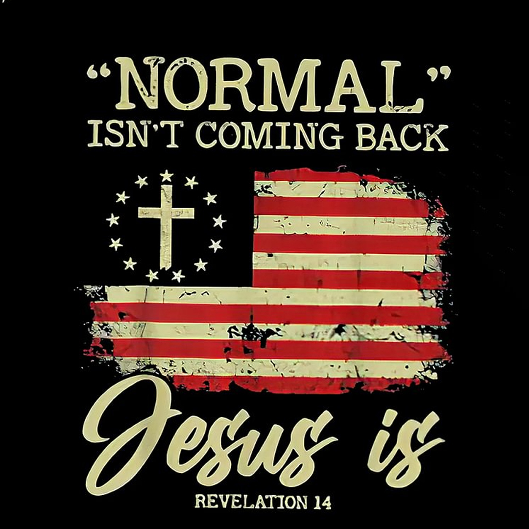 NORMAL Isn't Coming Back Men's Short Sleeve  Printed T-shirt-