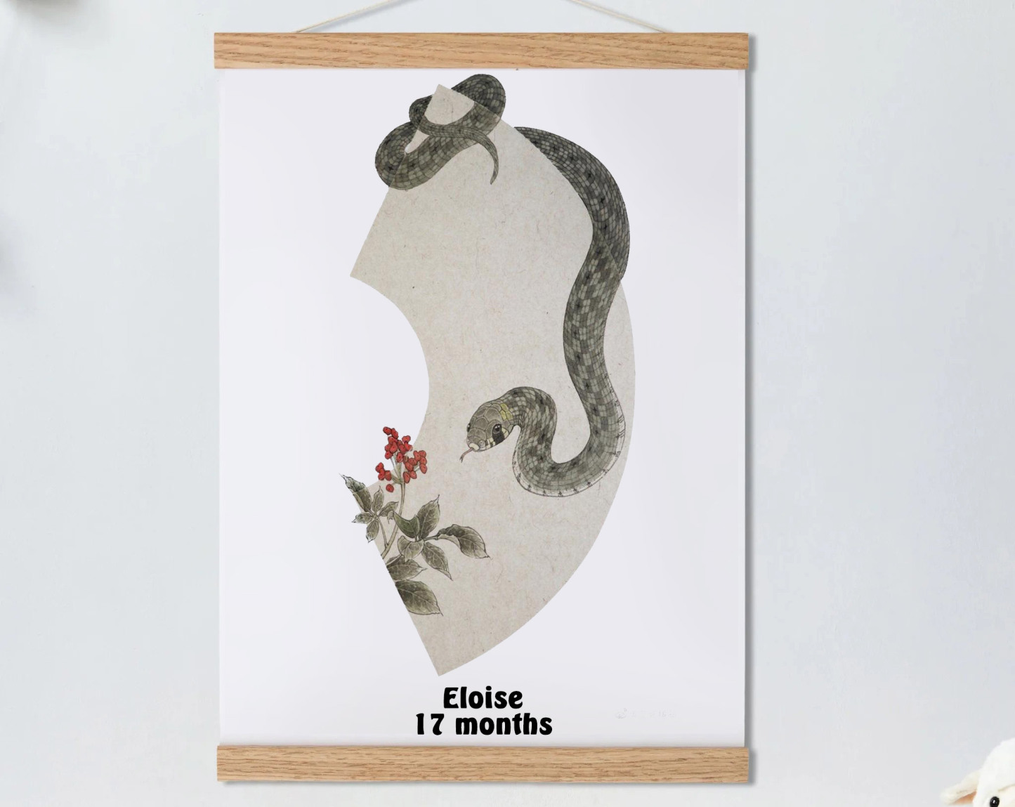 Year Of The Snake 2025 Chinese Lunar Year Animals Snake Baby Gift Personalized Mural Baby & Children's Room Gift