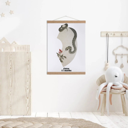 Year Of The Snake 2025 Chinese Lunar Year Animals Snake Baby Gift Personalized Mural Baby & Children's Room Gift