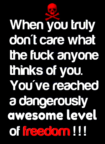 When You Truly Don't Care What The F Anyone Thinks Of You You Reached Freedom Men's Short Sleeve  Printed T-shirt-