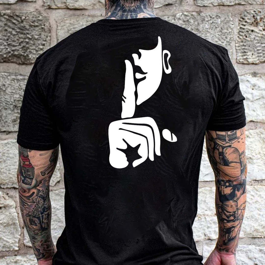 No Speak Men's Short Sleeve  Printed T-shirt-