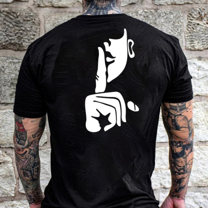 No Speak Men's Short Sleeve  Printed T-shirt-