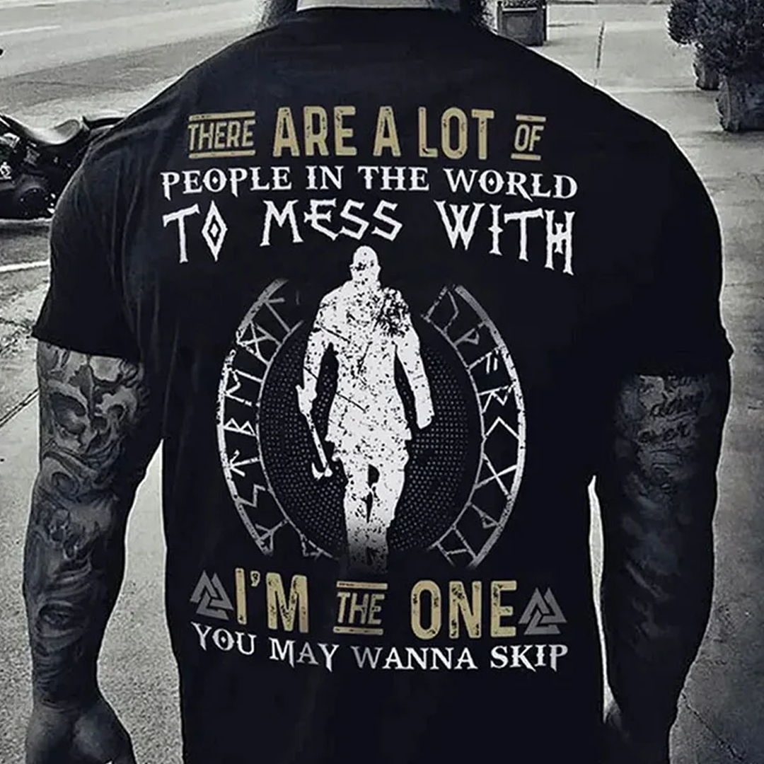 I Am The One Men's Short Sleeve  Printed T-shirt-