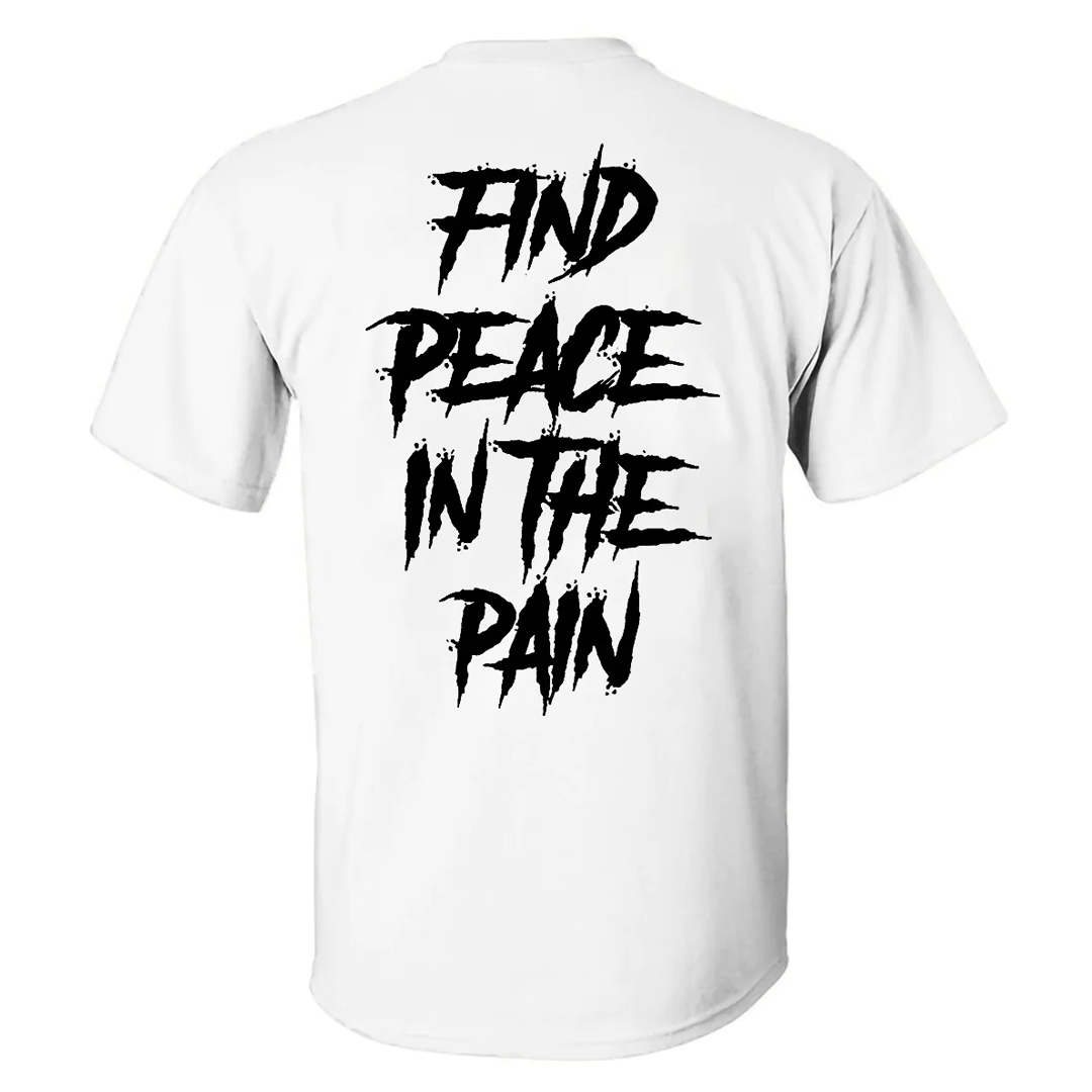 Find peace in the pain Men's Short Sleeve  Printed T-shirt-