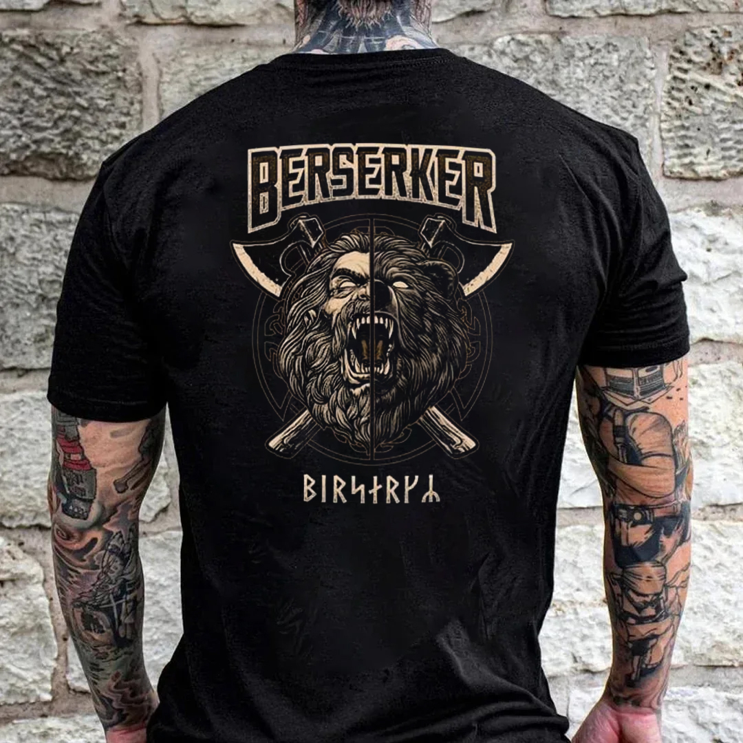 Berserker Men's Short Sleeve  Printed T-shirt-