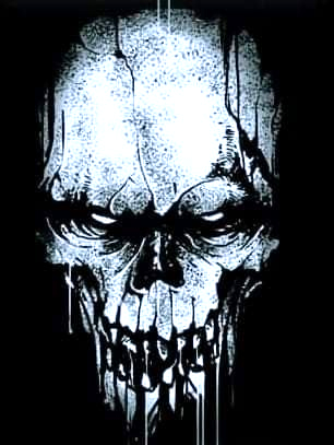 Skull Men's Short Sleeve  Printed T-shirt-