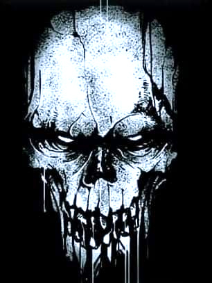 Skull Men's Short Sleeve  Printed T-shirt-