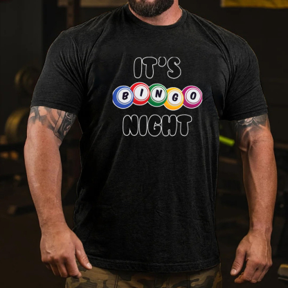 It's Bingo Night Powerball Good Luck Men's Short Sleeve  Printed T-shirt-