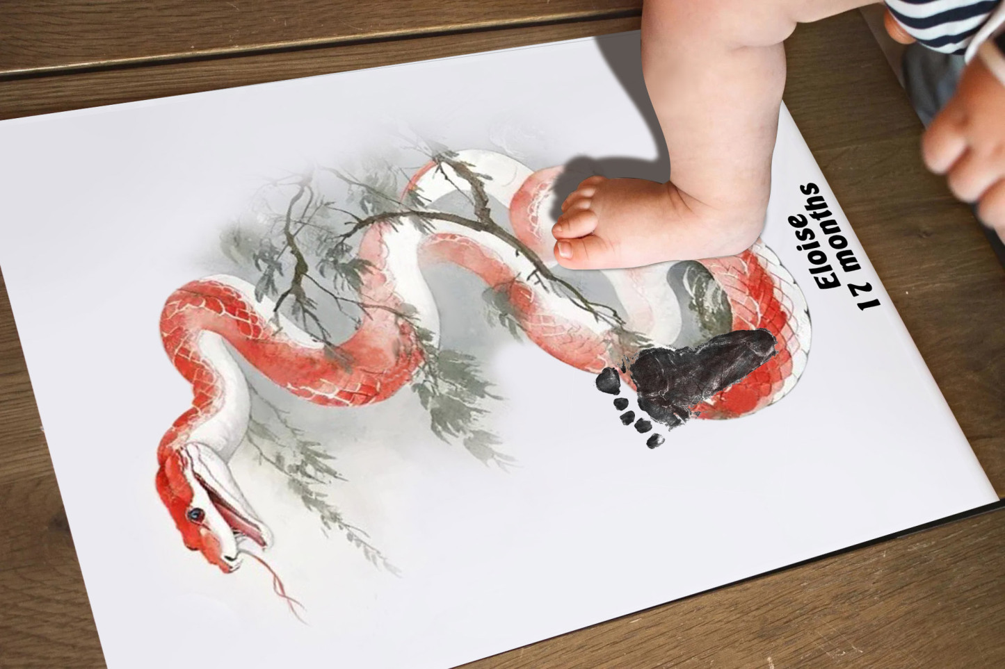 Year Of The Snake 2025 Chinese Lunar Year Animals Snake Baby Gift Personalized Mural Baby & Children's Room Gift