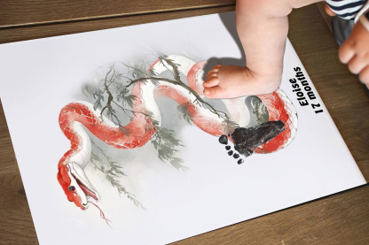 Year Of The Snake 2025 Chinese Lunar Year Animals Snake Baby Gift Personalized Mural Baby & Children's Room Gift